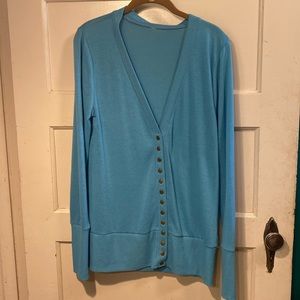 Lightweight turquoise sweater. Size XL